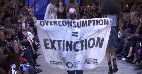 louis vuitton show protest|Environmental protester invades runway at Louis .